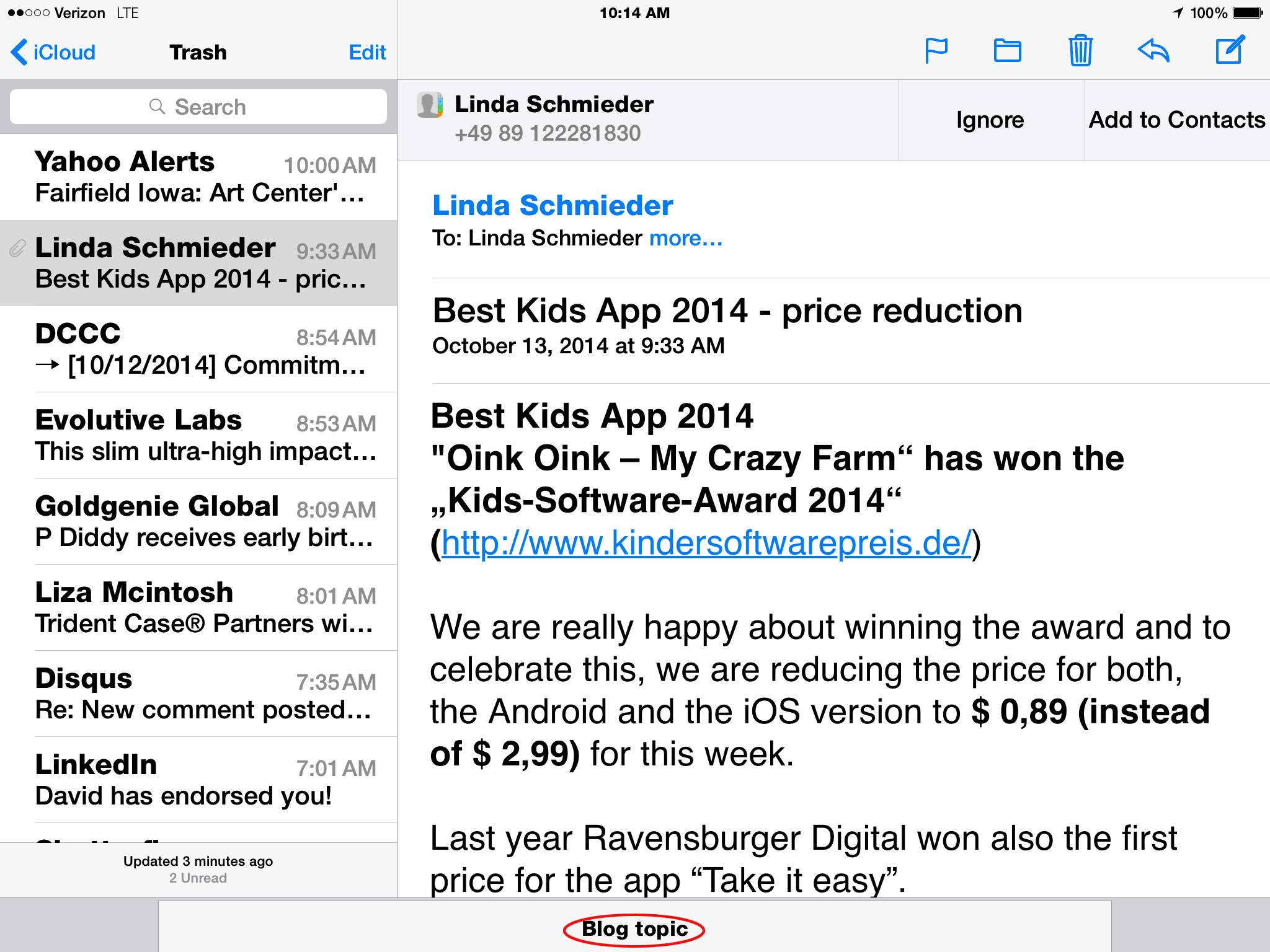 How to Swipe Email Drafts out of the Way Temporarily